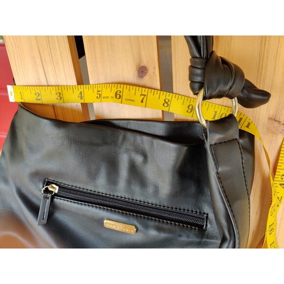Max Studio Shoulder Bag Slouch Soft Black Hobo Style Purse, Handbag Approx 14X11 - Picture 8 of 11